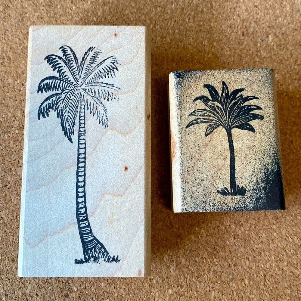 Palm Tree Rubber Stamps